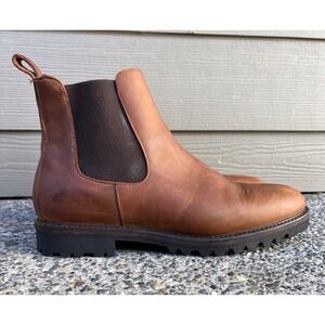 Patina Portland Men's US Size 11 Brown Leather Footwear Chelsea Boots Pull On
